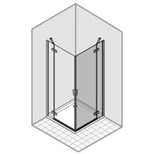 Offre Spéciale Porte pendulaire Duka Pura R 5000 Chromé/Alu brillant Parsol gris